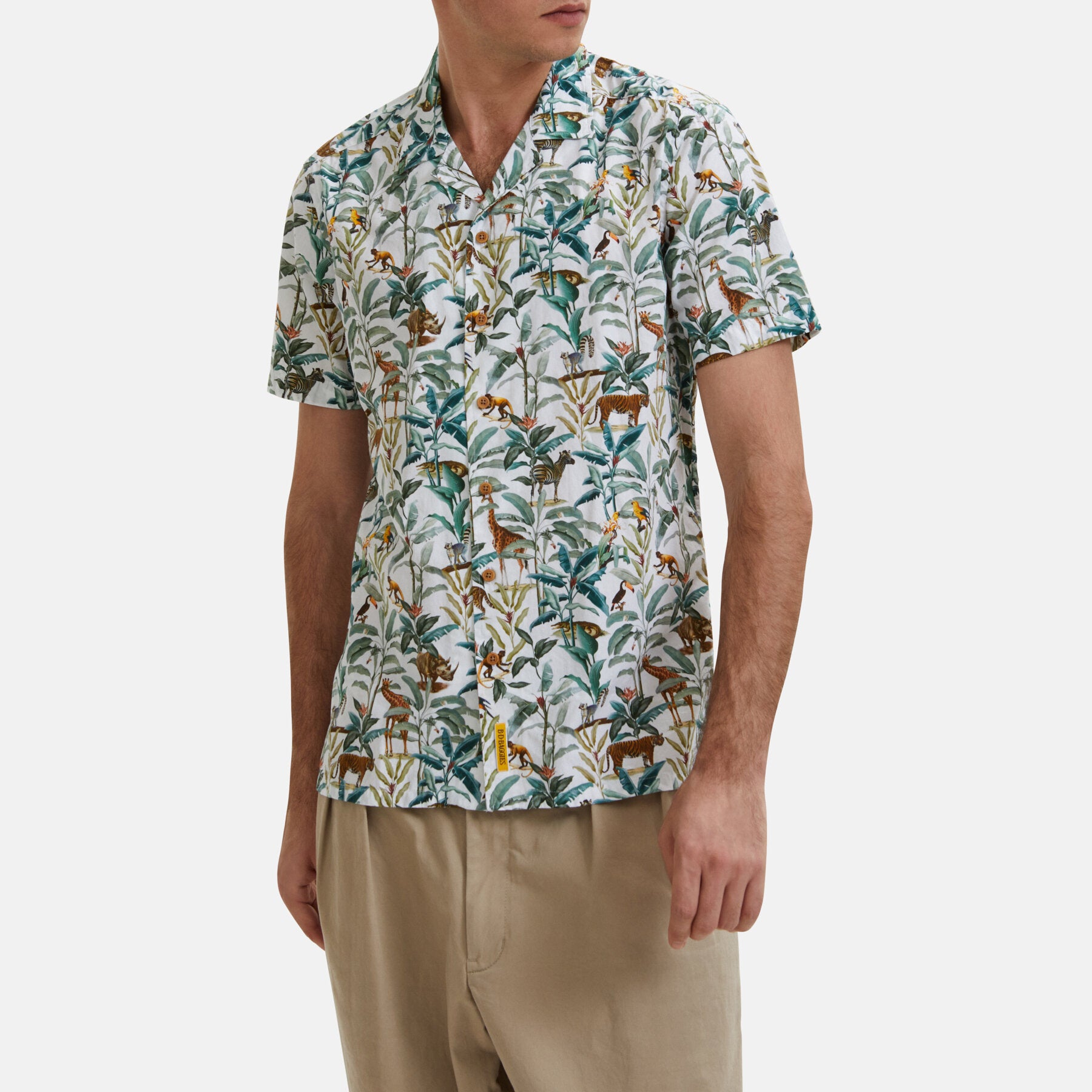 Blue Lagoon Cotton Poplin Hawaiian Shirt