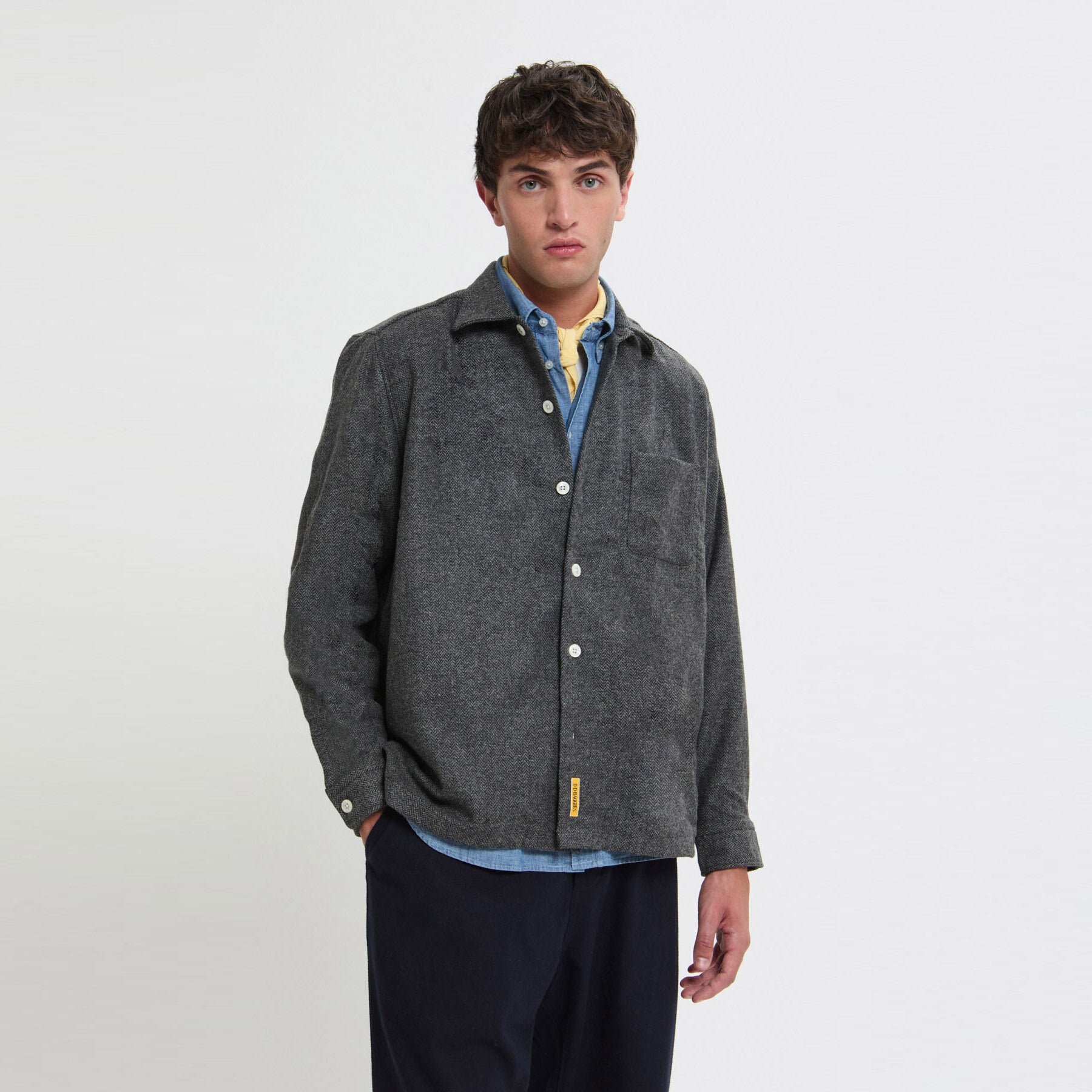 Overshirt a maniche lunghe