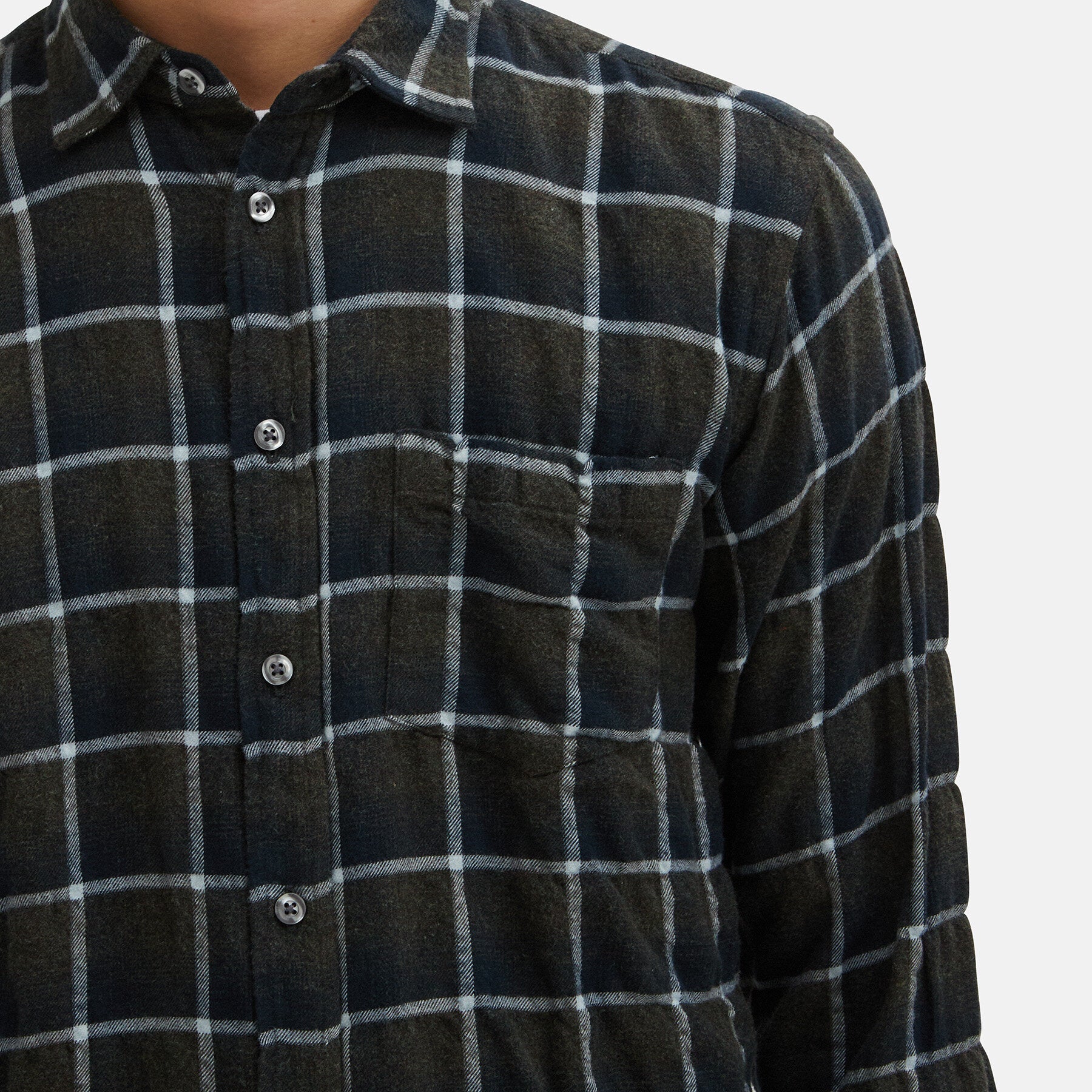 Shirt with madras pattern
