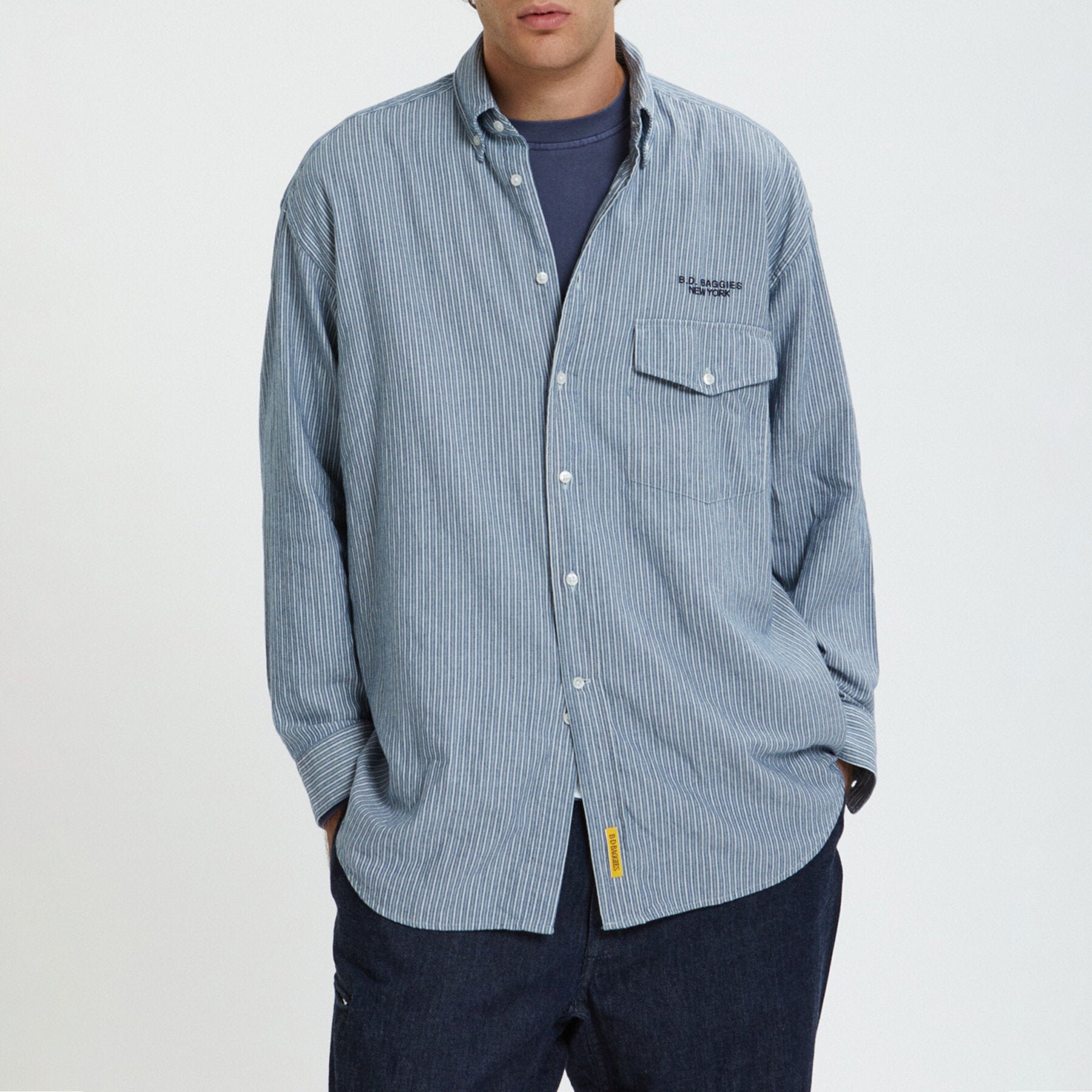 Oversize Shirt with Embroidered Logo
